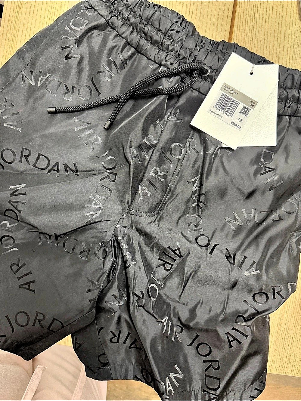 Jordan Wing Collection - Made in Italy Men's Athletic Shorts in Black NWT